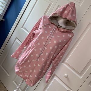 Aceshin Pink Heart Lover Lightweight Hoodie Medium